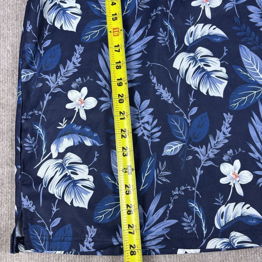 COOFANDY Mens Hawaiian Shirt Size Small Blue Floral Short Sleeve Button - Picture 5 of 6